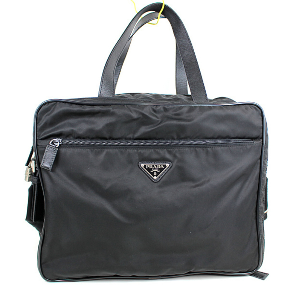 Prada Briefcase Document Bag Shoulder Crossbody B… - image 1
